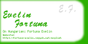 evelin fortuna business card